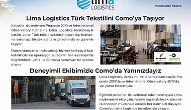 Lima Logistics Türk Tekstilini Como'ya Taşıyor